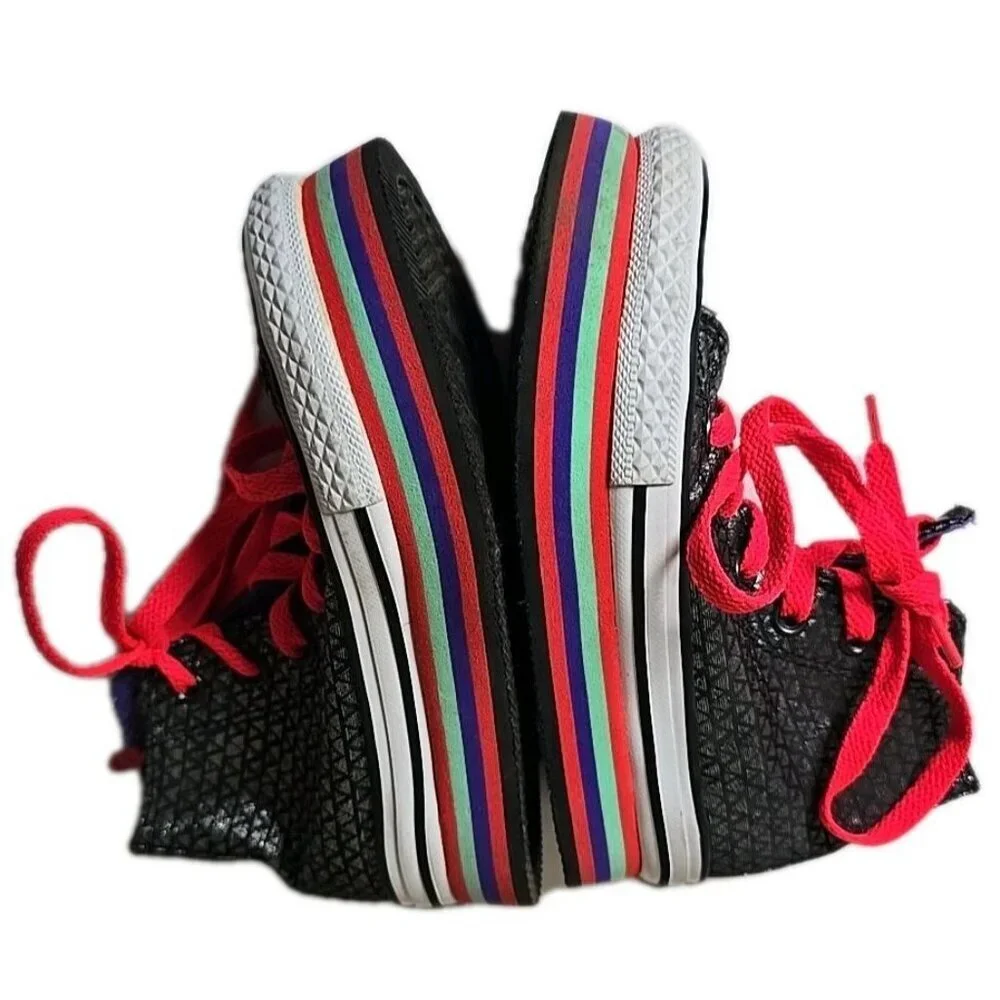 Converse All-Star Junior Kids Shoes Size 11 Chuck Taylor Sneakers Hi Platform